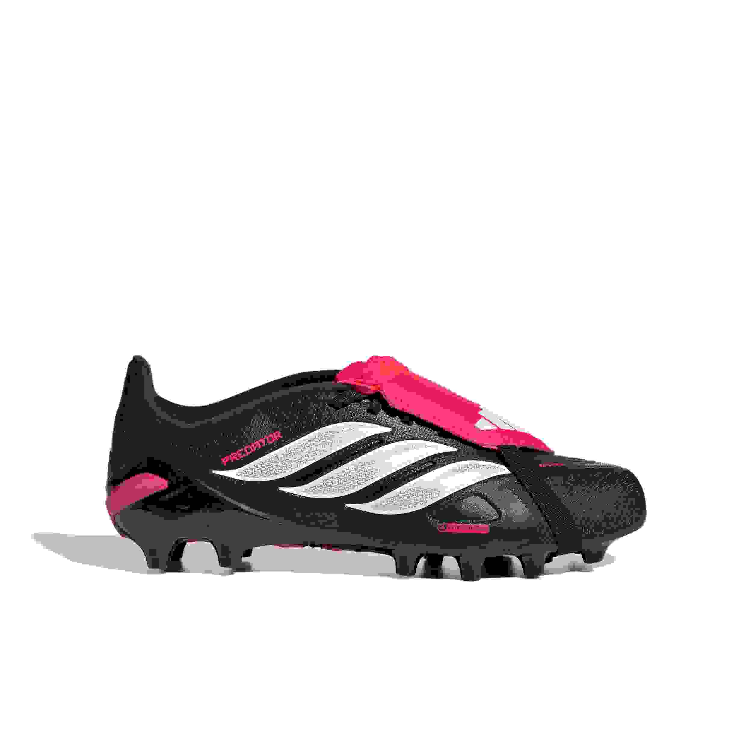 adidas Predator League Fold-Over Tongue AG Preschool Kids' "Core Black/White/Lucid Red" Soccer Cleat